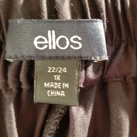 Ellos black wide leg pants size 1x 22/24 - Picture 9 of 10
